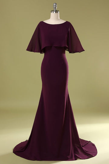 Vestido de sirena de uva con lentejuelas